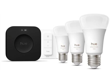hue White & Col. Amb. E27 3er Starter Set inkl. Hue Br