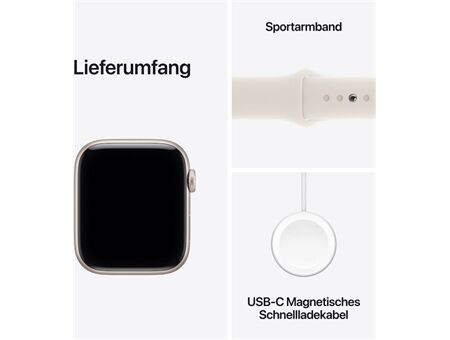 Apple Watch SE 3 (44mm)GPS Alu mit Sportarmband S/M 2025