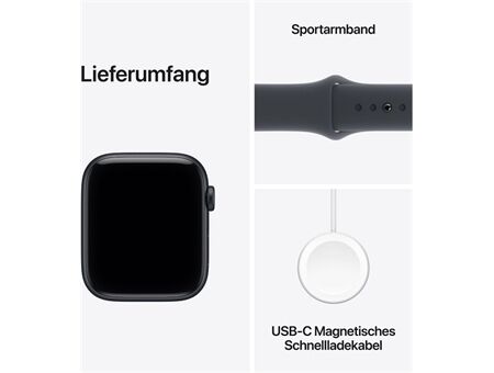 Apple Watch SE 3 (44mm)GPS Alu mit Sportarmband M/L 2025