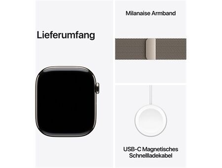 Apple Watch Series 11 (46mm) GPS+5G Titan Milanaise M/L