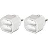 Hama Steckdosenadapter 2-fach Doppelpack