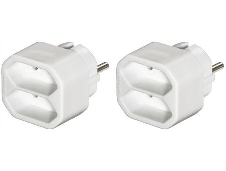 Hama Steckdosenadapter 2-fach Doppelpack