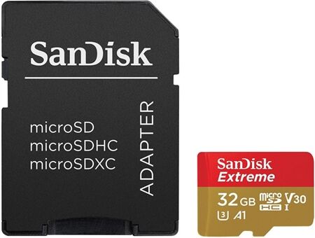 Sandisk microSDHC Extreme (32GB) + Adapter