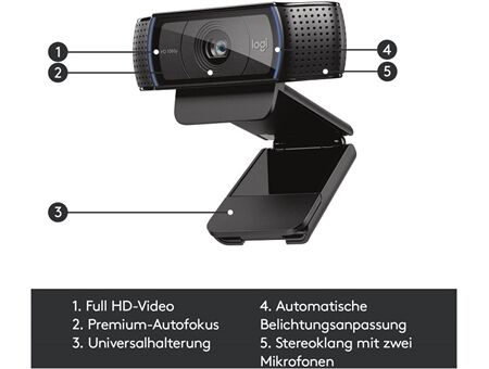 Logitech C920 PRO HD Webcam USB
