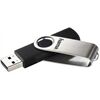 Hama FlashPen Rotate, USB 2.0, 32GB, 6MB/s, Schwarz/Sil
