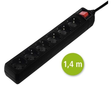 Hama 30394 6fach Stecker mit Schalter