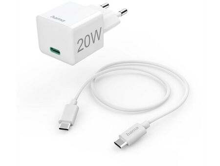 Hama Schnellladegerät (20W) mit Ladekabel (1m)